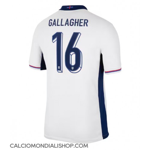 Maglie da calcio Inghilterra Conor Gallagher #16 Prima Maglia Europei 2024 Manica Corta